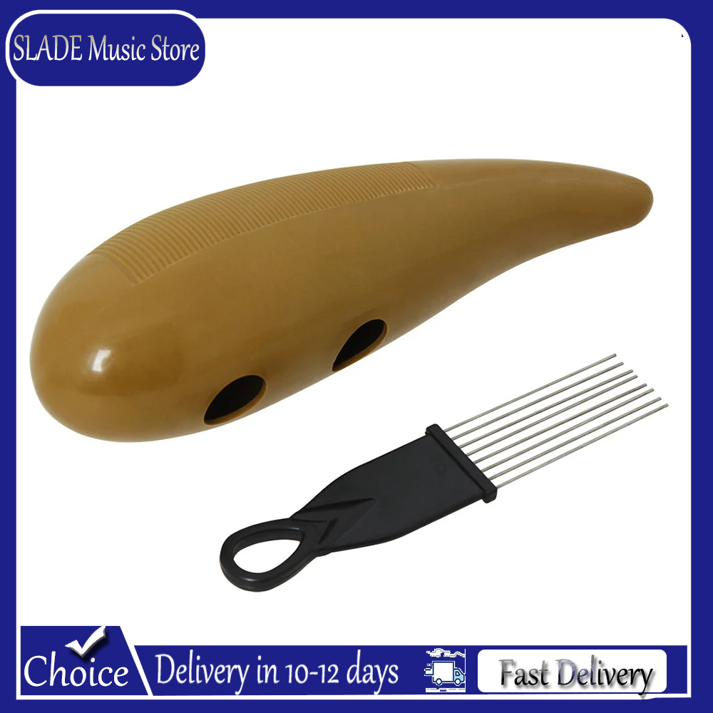 Guiro Scraper Instrument - Guiro Instrumen Perkusi Latin Guiro Plastik