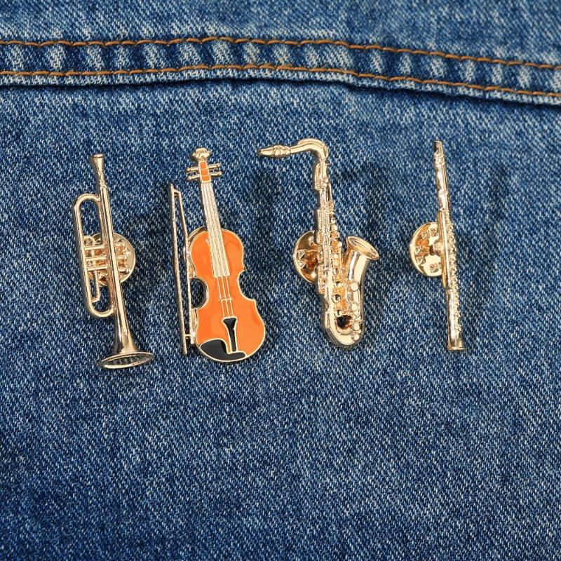 Musical Instrument In Orchestra - 1 Buah Lencana Terinspirasi Orkestra, Pin