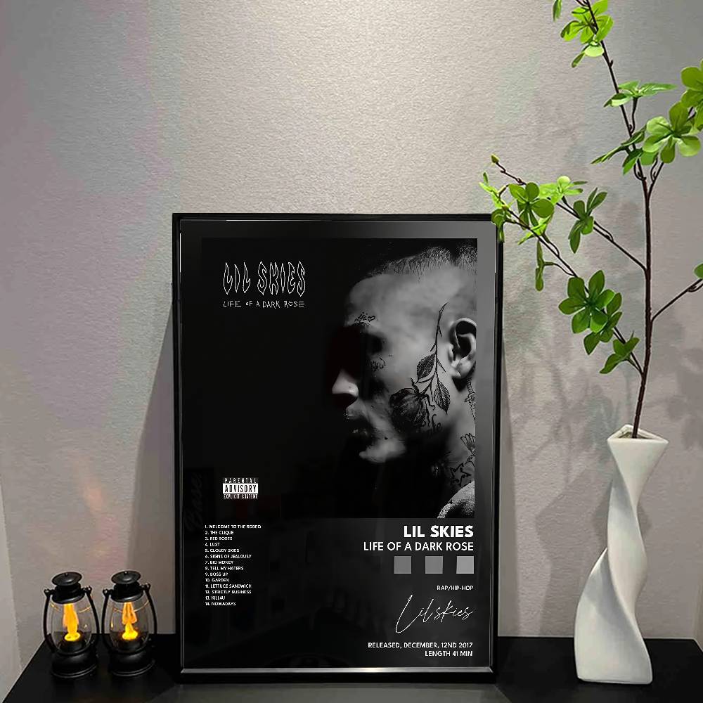 L Musical Instrument - L-Lil S-Skies Poster Album Musik Kanvas