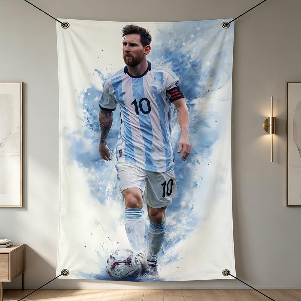 Atlet Lionel Messi Bendera-ben - L Musical Instrument ulasan dan harga