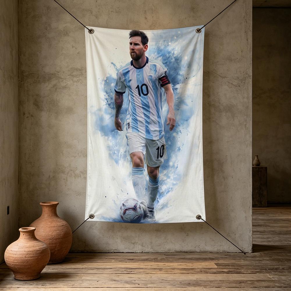 Atlet Lionel Messi Bendera-ben - L Musical Instrument ulasan dan harga