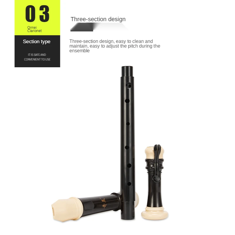 Qimei Baroque Tenor Clarinet 8 - Musical Instrument Recorder ulasan dan harga