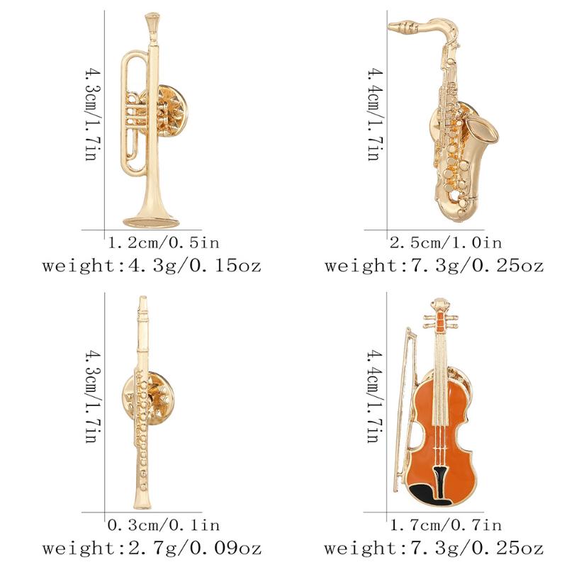 Pin Emas Berbentuk Biola 1 Bua - Musical Instrument In Orchestra ulasan dan harga